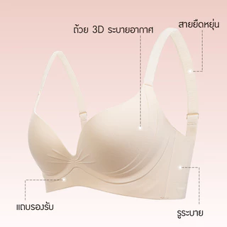🦢SWANERYS💦บราไม่มีโครง ไซส์ใหญ่ คนมีเนื้อ ยกทรงอก กระชับไขมันข้างอก สายกว้าง ไร้ตะเข็บ เนื้อผ้านุ่ม สวมใส่สบาย