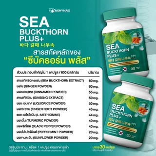 ซีบัคธอร์น พลัส กรดไหลย้อน [📍1แถม2 | มีส่งด่วนในวัน] SEA BUCKTHORN PLUS มีมายด์เมด MEMYMAID จุก เสียด แน่นท้อง