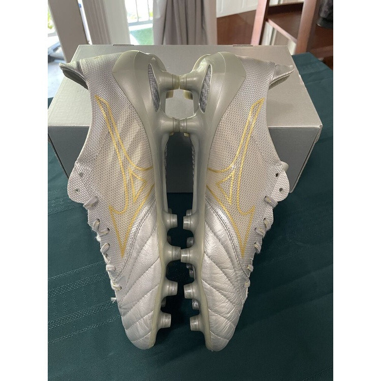 Mizuno Morelia Neo 2 Beta Silver & Gold JAPAN Mens Soccer Cleats Eu Size 39-45 คอเต่ามพ combed ร.ลง 