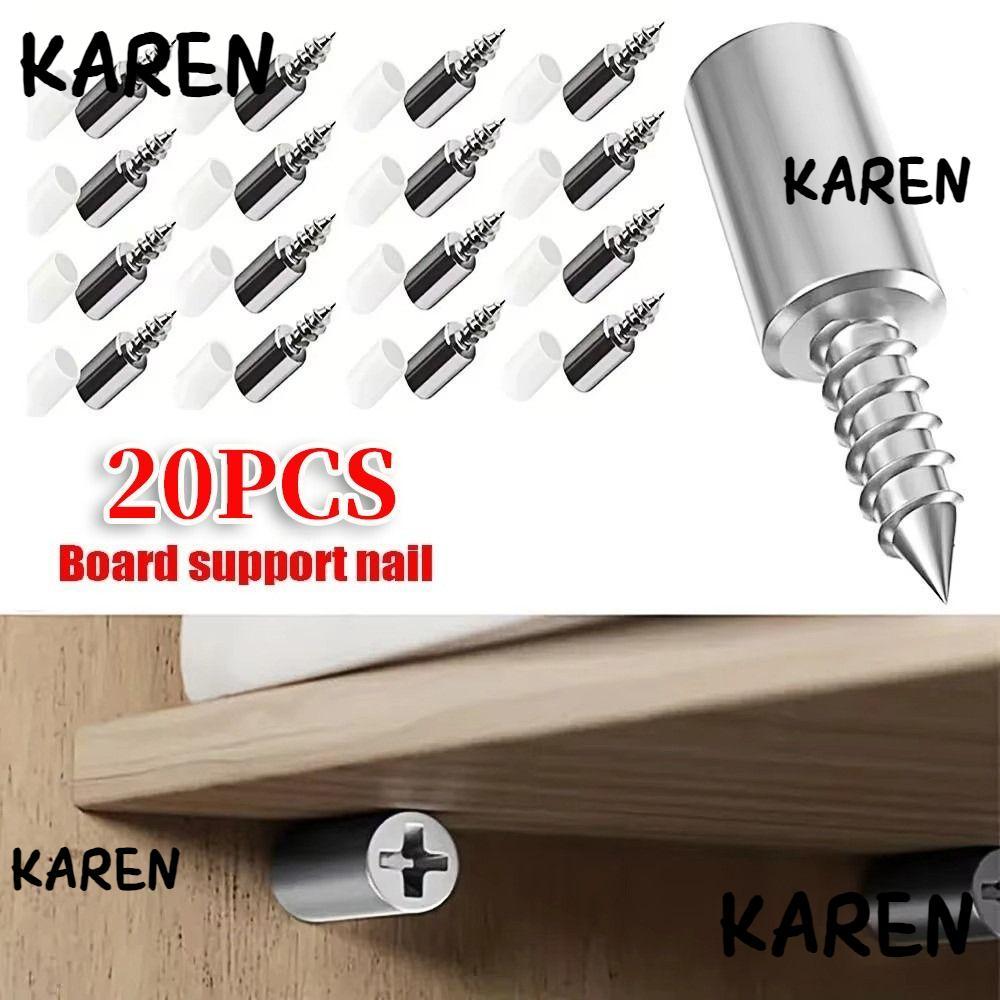 KARENGOODS หมุดรองรับชั้นวาง, สกรูยึดตัวเองแบบพกพา สกรูแตะตัวเอง, มัลติฟังก์ชั่น Bracke แบบบูรณาการ Heavy Duty ชั้นวางลอย