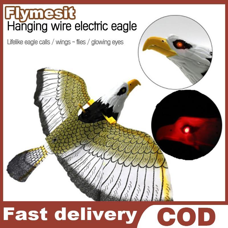 Flymesit Luminous Bird Repellent แขวน Eagle พร้อมเพลง Flying Bird Scarer Flying Bird EN