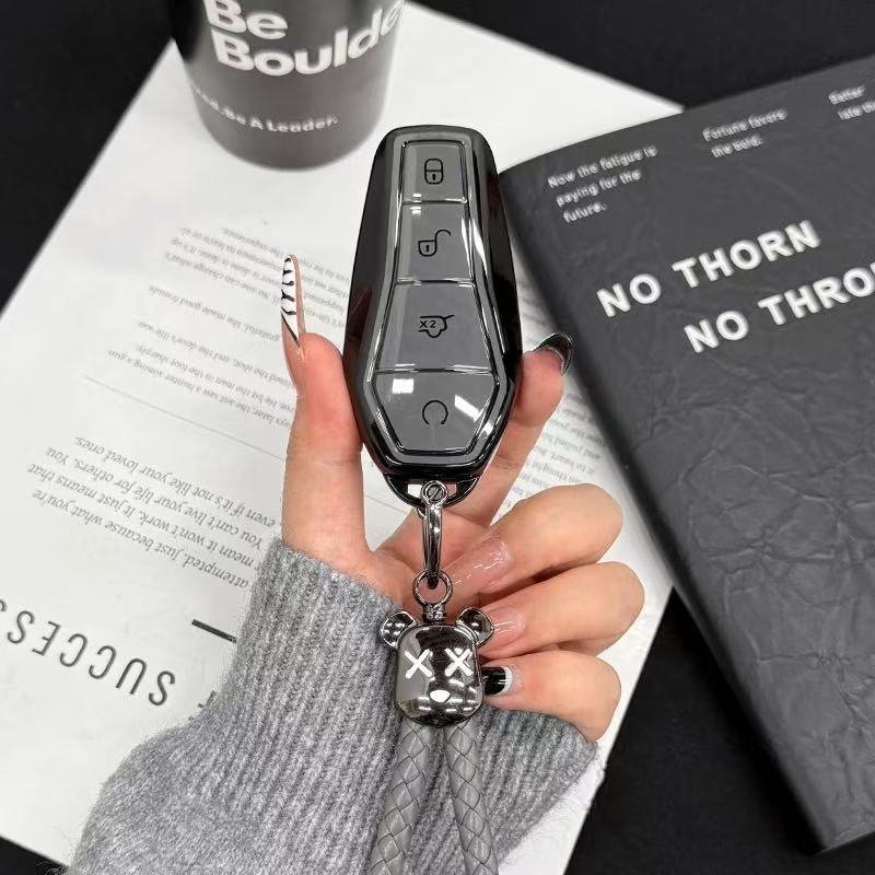 ร้านใช่! กุญแจรถสําหรับ BYD Sealion 6 Atto 3/Dolphin/DIY รถ EV Key Case เหมาะสําหรับ BYD Atto 3 Han 
