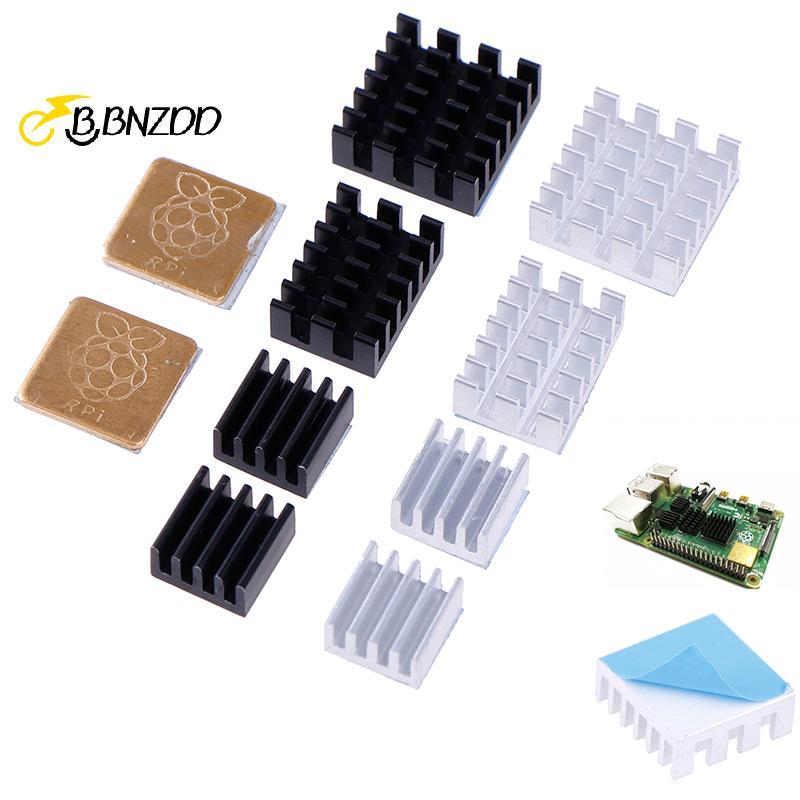 [BBNZDD] 5 ชิ้นสําหรับ Raspberry Pi 2/3/4 3B + 4B อลูมิเนียมฮีทซิงค์หม้อน้ํา Cooler Kit BVAH