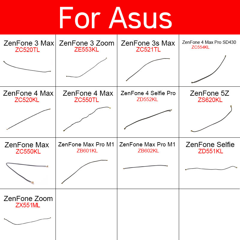JDT สัญญาณเสาอากาศ Flex สําหรับ Asus ZenFone 3 3S 4 5Z Max ซูม Selfie Pro M1 ZC-520TL/521TL/554KL/52