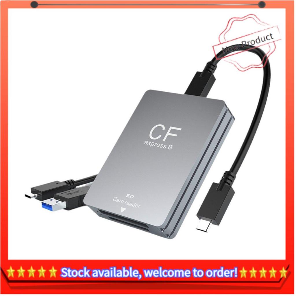 2 in 1 CFexpress Type B เครื่องอ่านการ์ด SD CFexpress Reader CFExpress เครื่องอ่านการ์ด USB 3.2 10Gb