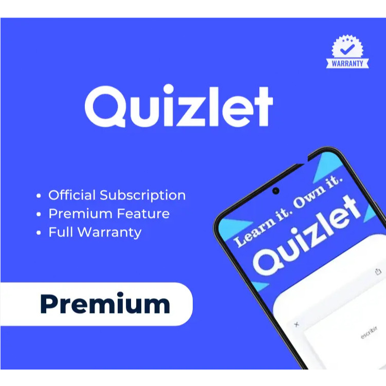 Quizlet Plus .̄เวอร์ชันใหม่ ใช้งานโดย 1 คน 1month💖