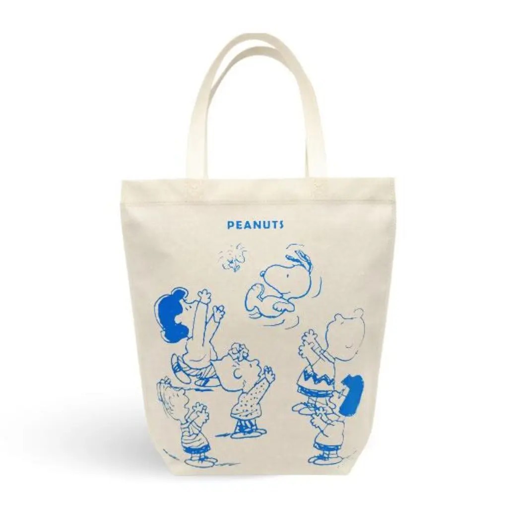 Se-ed (ซีเอ็ด) : PN5-กระเป๋าสปันบอนด์ : PEANUTS-5C Spunbond Shopping Bag (PN5C-SPB-CR35.5) W35.5xH40xB10 cm.