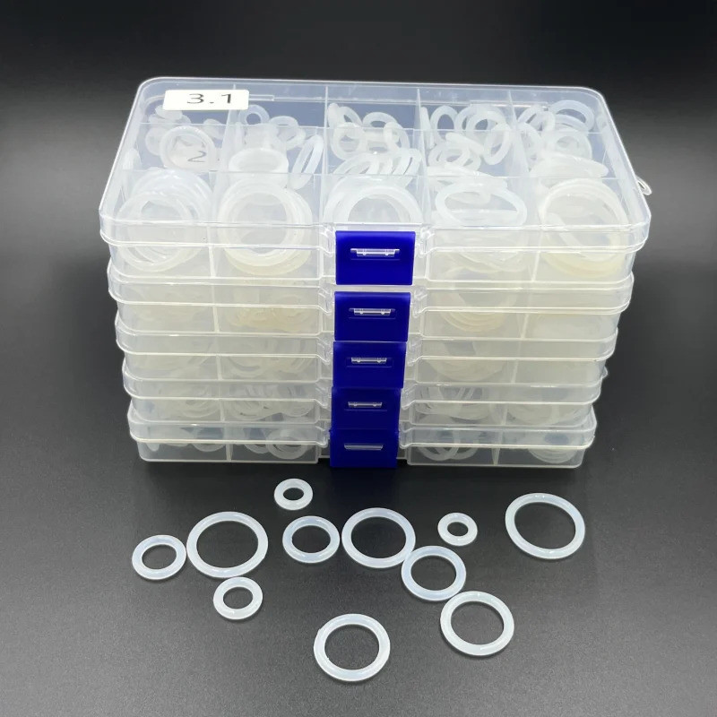 VMQ White Silicone O Ring Thickness 1.5/2.0/2.4/3.1 Wear Resistance Waterproof Heat-Resistant Silico