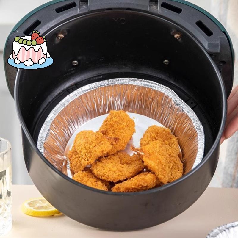 [Sep-t] Air Fryer กระทะอลูมิเนียมฟอยล์อุปกรณ์ครัวภาชนะบรรจุอาหารเตาอบสี่เหลี่ยมถาดบาร์บีคิวน้ํามันหลักฐานNon-Stiครัวเบเกอรี่เครื่องมือ