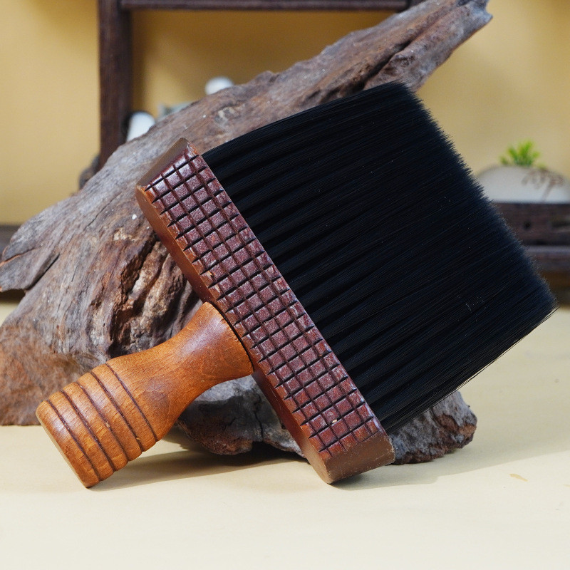 现货木黑白色清毛发专用碎发清洁梳油头型碎发刷子Spot lotus mane ผมทําความสะอาดผมกวาดร้านทําผมทุ่มเท zuruzsu29361.my20251217