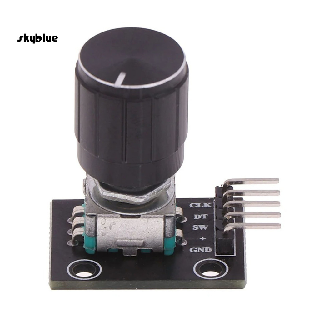 [Sy] โมดูลเข้ารหัสสวิตช์ 360 องศา 360 องศา 360 องศา 360 องศา 360° โมดูลหมุน Encoder Ky-040 พร้อมหมวก