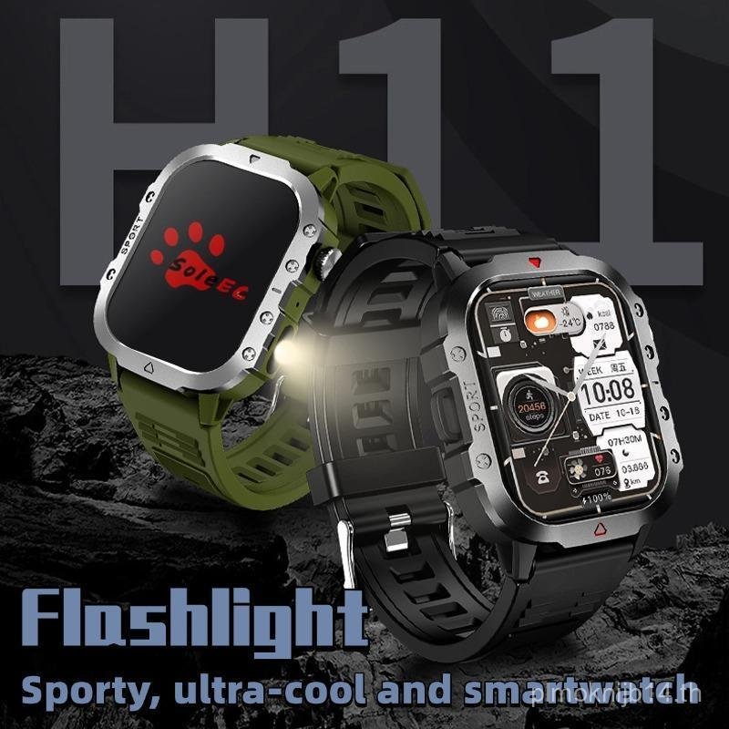 สมาร์ทวอทช์ SOLE EC -H11 รุ่น H11 ใหม่สําหรับผู้ชายพร้อมไฟฉายหน้าจอ 2.01 นิ้วเหมาะสําหรับกีฬากลางแจ้