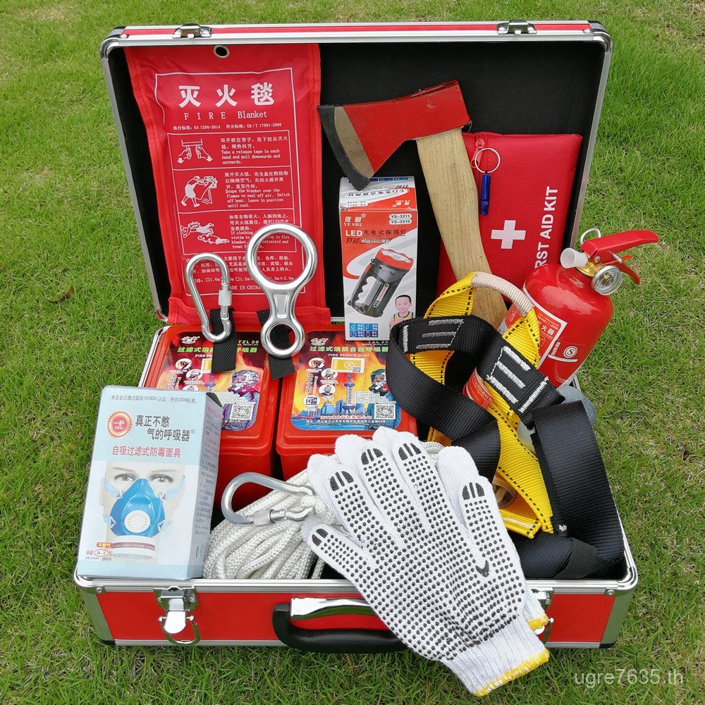 Survival Hotel Escape ชุดฉุกเฉินกู้ภัย Family Materials Fire Extinguishing Robot Fire Fighting Kit เ
