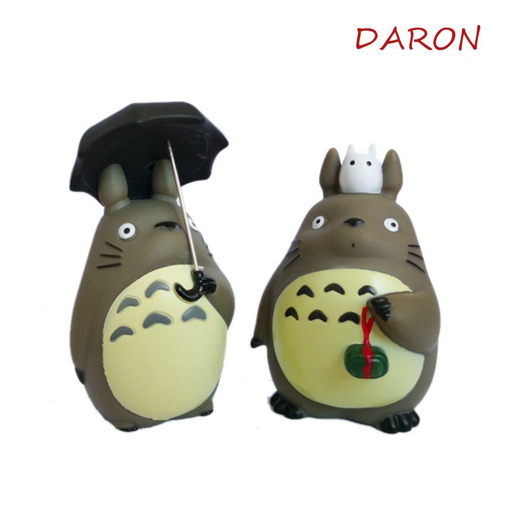 DARON Totoro Action Figure, PVC ตุ๊กตาเครื่องประดับรถ My Neighbor Totoro รูป,สะสมการ์ตูนอะนิเมะ 10 ซ