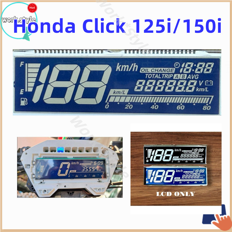 🚚จัดส่งตอนนี้🔥จอดิจิตอล Honda Click 125i 150i 2018–2025 หน้าปัดไมล์ LCD แสดงความเร็ว อุปกรณ์แต่งรถ ใช้แทนจอเดิมได้ทันที