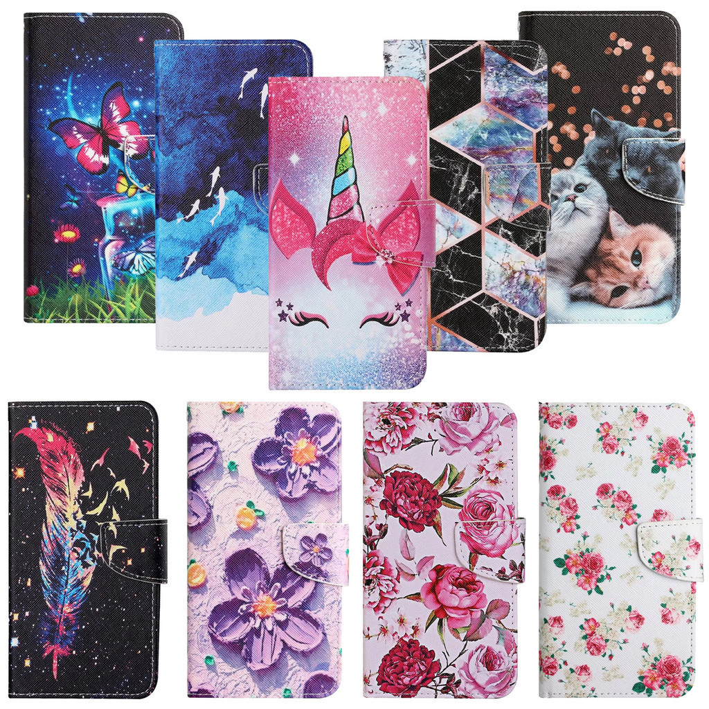 เหมาะสําหรับ Xiaomi Redmi 10, 9, 8, A, C, T Pro 4G, 5G Flip Phone Protective Case เคสหนัง