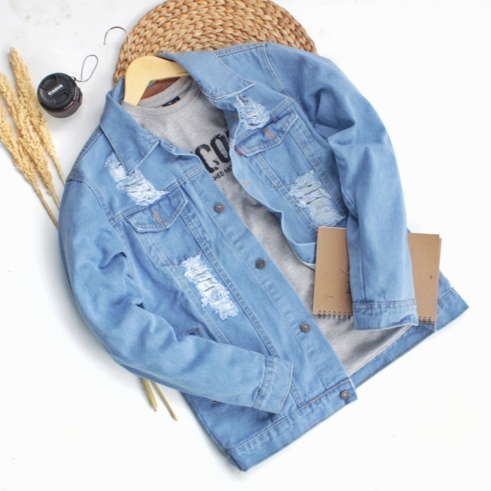 ใหม่ล่าสุด Ariel Jeans Jacket Dilan Jeans Jacket Ripped Jeans Jacket Siboy Jeans Jacket