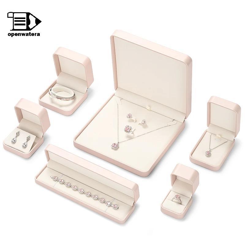 [GoodGirlm1] กล่องเครื่องประดับหนังจํานวนมาก: บรรจุภัณฑ์ที่เก็บแหวนสร้อยคอและต่างหู QQQ