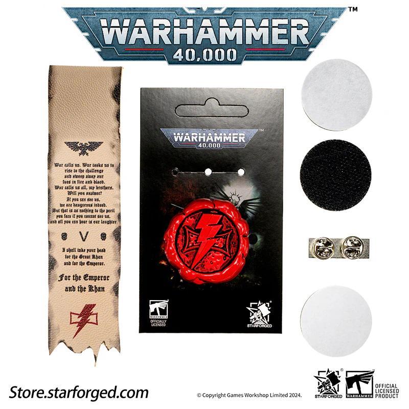 (STARFORGED) Purity Seal: White Scars ของสะสมธีม Warhammer