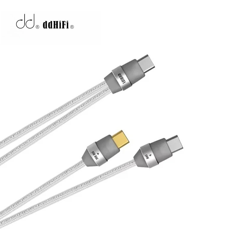 DD DdHiFi TC05M3 Dual USB-C Plug พร้อมสายชาร์จ OTG ถอดรหัสเสียงและชาร์จสาย 2-in-1