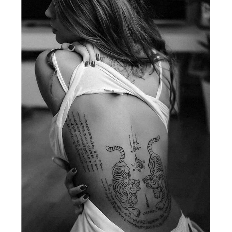 ZOAR-228 พร้อมส่ง tattoo สติ๊กเกอร์รอยสักสมุนไพร  กันน้ำ กันรอย ยาวนาน กึ่งถาวร