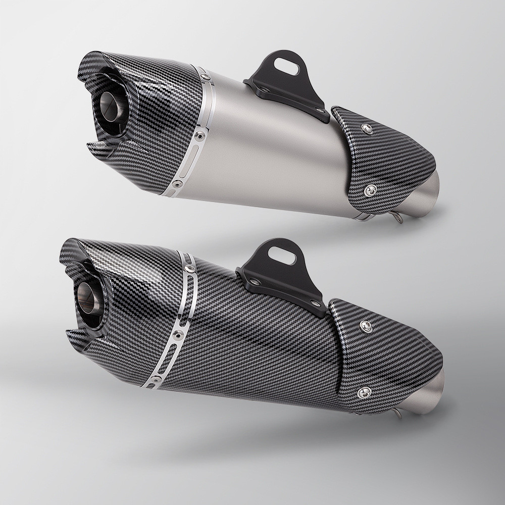 51 มม.Universal รถจักรยานยนต์ท่อไอเสียท่อ Yoshimura AT2 พร้อม DB Killer สําหรับ CBR500 GSX-S 750 MT 