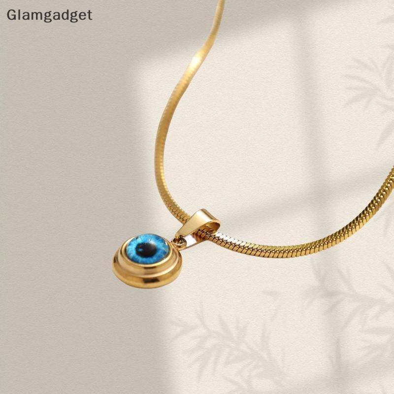 [Glamgadget] Angel Eyes Clavicle Chain สร้อยคอสําหรับผู้ชายผู้หญิง Choker เครื่องประดับแฟชั่น Evil Blue Eye สร้อยคอคอของขวัญ Boutique