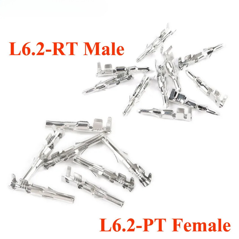 200 ชิ้น/ล็อตใหญ่ Tamiya EL L6.2 มม.ชายหญิง Terminals Connector L6.2-PT L6.2-RT ขนาดใหญ่ Tamiya สําห