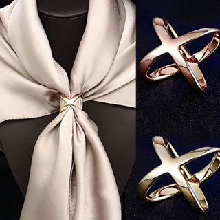 ลาเวน มุสลิมฮิญาบ X รูปร่างผ้าพันคอแหวนหัวเข็มขัดผ้าพันคอตกแ…