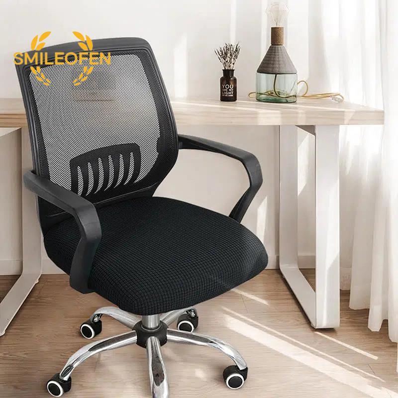 [Smileofen] Gamer Chair Cover Spandex Elasticity Office Stretch Computer Chair Cover Gaming Anti-dus