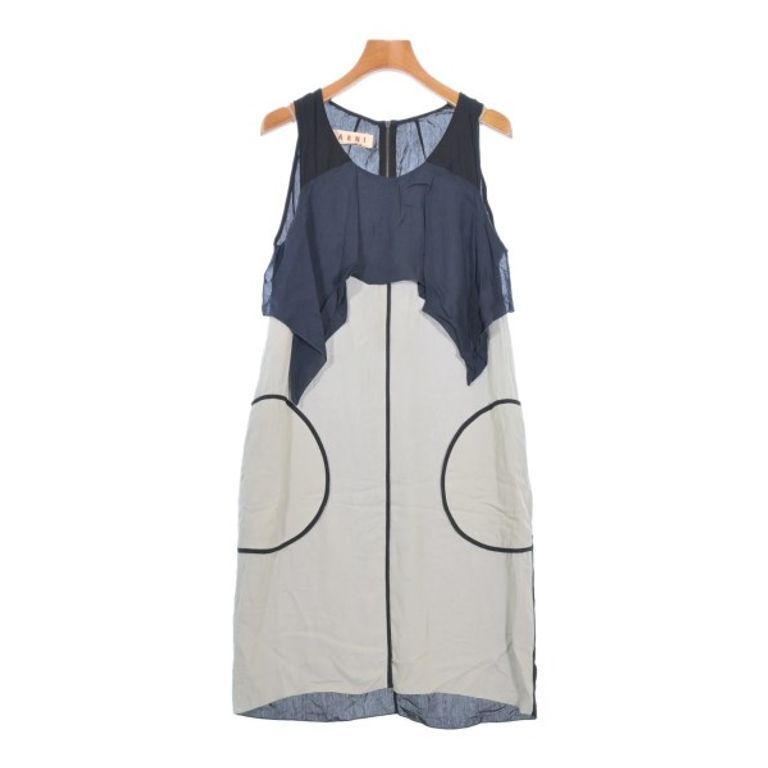 MARNI Dress Gray Light Black Women Navy Direct from Japan Secondhand
