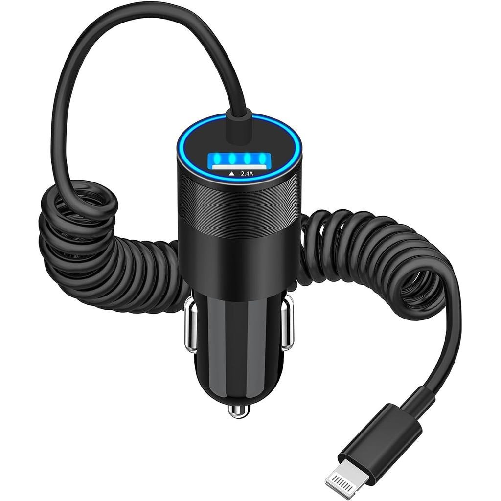 【MFi Certified】iPhone Car Charger Fast Charging, KYOHAYA 4.8A Dual USB Power Cigarette Lighter Car C