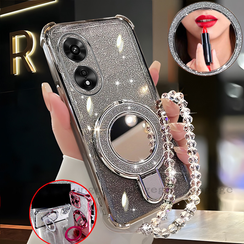 เคสสําหรับเคสโทรศัพท์ vivo y02s กระจกแต่งหน้ากลิตเตอร์แบบนิ่มโปร่งใส - รูปที่ 2