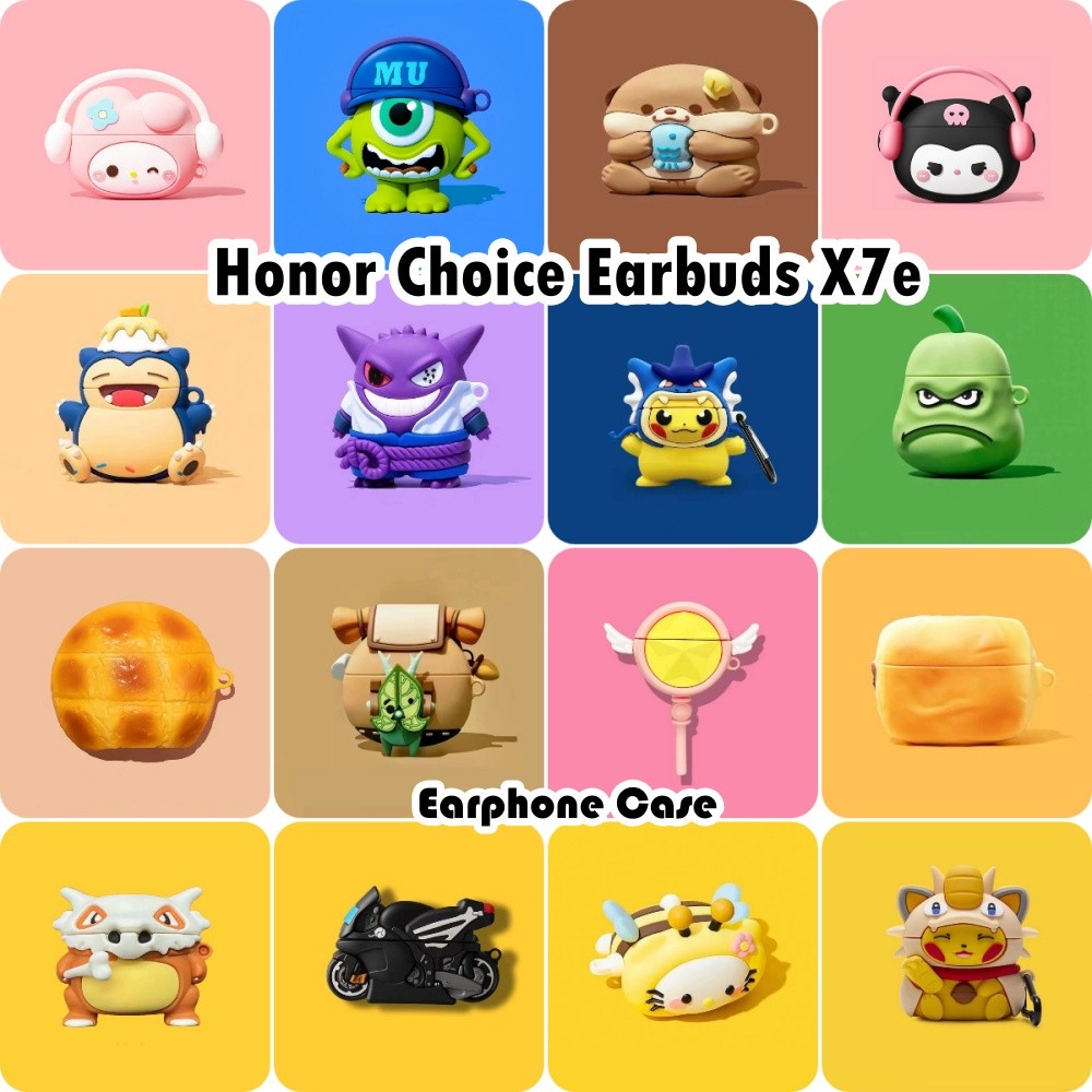 จัดหาโดยตรงสําหรับ Honor Choice Earbuds X7e Case Casing Soft Silicone Cute Cartoon Headphone Case NO