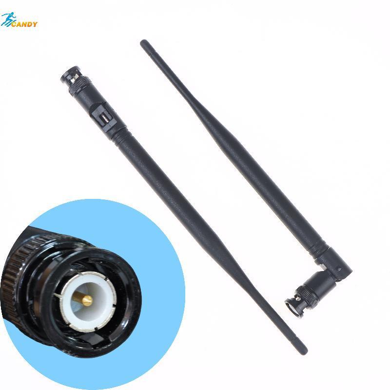 NDY 2 ชิ้น 5dBi Gain UHF 500MHz-900MHz เสาอากาศ 210 มิลลิเมตรเสาอากาศ UHF พร้อมขั้วต่อ BNC สําหรับไมโครโฟนไร้สายอุปกรณ์เสริม N