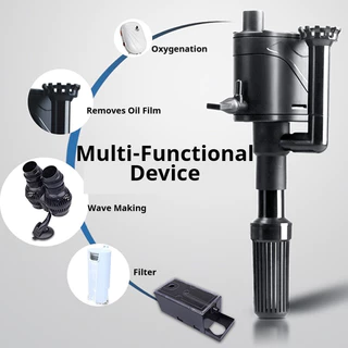 TOPOP กรองตู้ปลา 4-IN-1 ปั๊มน้ำไดโว่ จุ่ม รุ่น IPF-400/IPF-500/IPF-600 กรองบนเงียบ สูบออกซิเจน วัฏจักรน้ำ กรองน้ำ และกำจัดฟิล์มน้ำมัน ของแท้100%