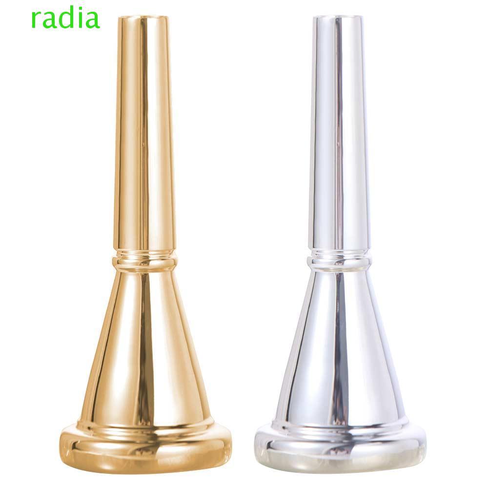 RADIANTZAP French Horn Mouthpiece, Gold Silver Professional Horn Mouthpiece,ทนทานเครื่องเล่นเพลงนักเรียนอะไหล่สําหรับผู้เริ่มต้น