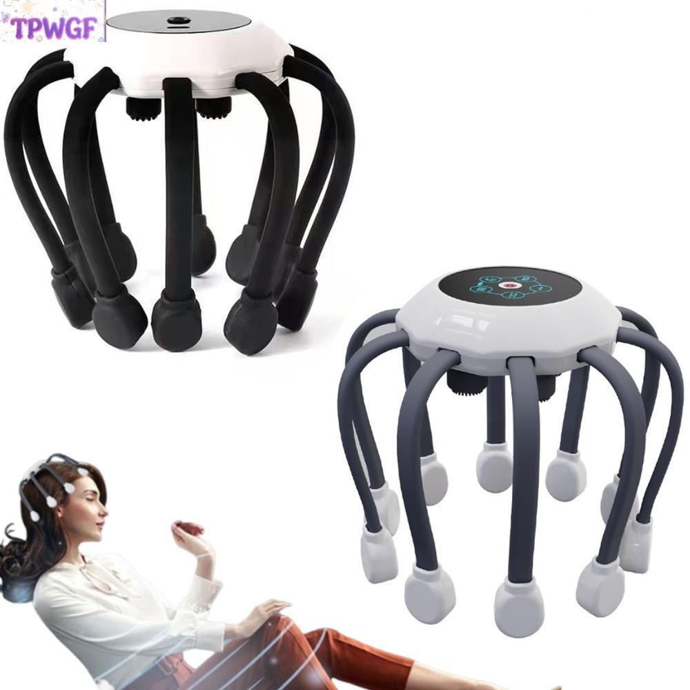 TPWGF65 ไฟฟ้าหัวนวด, Therapeutic Scratch Pad Octopus Claw แปด Claw นวด, แฮนด์ฟรีบําบัด USB ชาร์จ Multi-Point นวดสําหรับผ่อนคลายความเครียดไมเกรน ราคา ถูกที่สุด ดีลบีเคเค