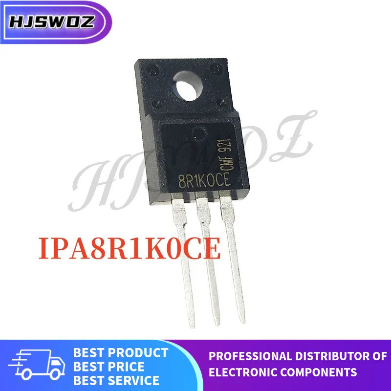5PCS ใหม่ IPA8R1K0CE 8R1K0CE IPA8R1KOCE 8R1KOCE TO-220F 5.7A/800V N ช่อง FET High-power ในสต็อกชิป i