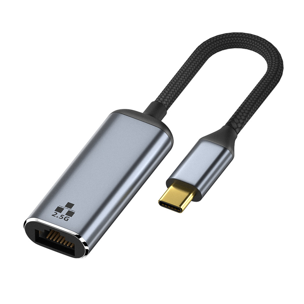 Type-C Male to RJ45 Female 2.5g Network Card Adapter Network Port Adapter Cable USB-C to 2.5g Networ