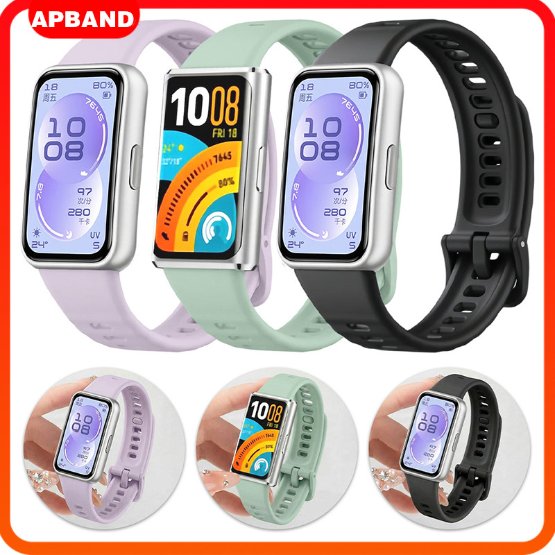 สายซิลิโคน for Smartwatch Huawei Band 11/11 Pro ปรับได้ยางอ่อนสายรัดข้อมือสายรัดข้อมืออุปกรณ์เสริม for Huawei Band 11