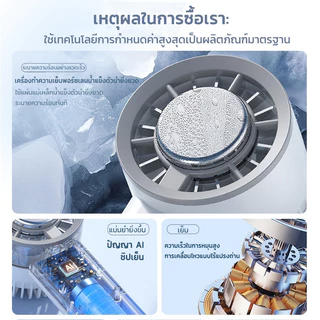 พัดลมพกพา Ice Cooling Mini Fan พัดลมไอเย็น ขนาดเล็ก ปรับระดับได้ 3 ระดับ พัดลมมือถือ ชาร์จใหม่ได้