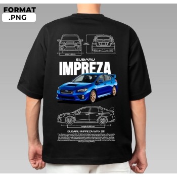 เสื้อเสื้อยืด Subaru Impreza Wrx Sti