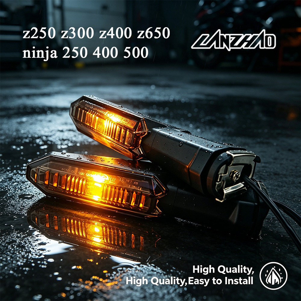 ไฟเลี้ยว LED ไฟแสดงสถานะไฟกระพริบสําหรับ KAWASAKI Z250 z300 z400 z650