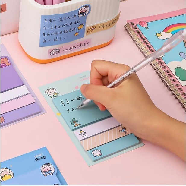 FF - Sticky Notes 4 in 1 ตัวการ์ตูนหลากสีและไม่ซ้ํา S-SN001