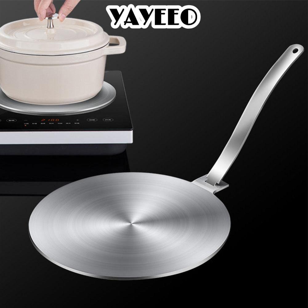 YAEEO Induction Hob Converter Plate Diffuser, Thermal Storage Performance แผ่นนําความร้อนสแตนเลส, เค