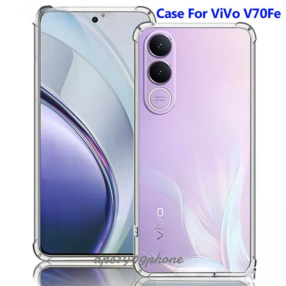 เคสใส กันกระแทก มีทุกรุ่น! สำหรับ ViVo V70Fe V70 Fe เคส TPU นิ่ม