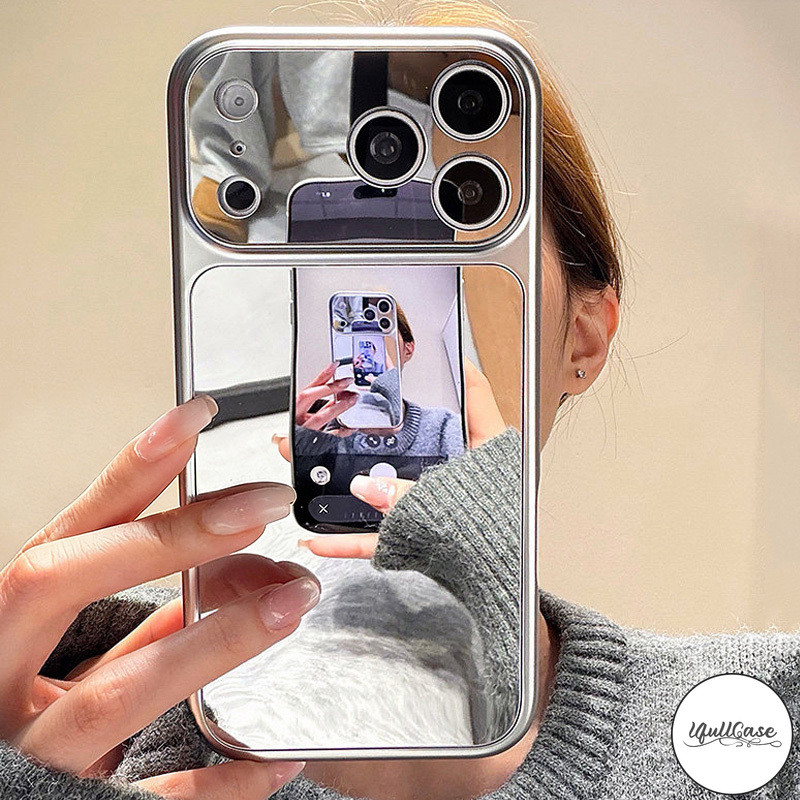 เคสไอโฟน13 17 เคสกระจกเงา สำหรับถ่ายรูป น่ารัก สไตล์ฮิต สำหรับIPhone 15 14 11 17 13 Air 16 12 Pro Max X XR XS 15 16 Plus