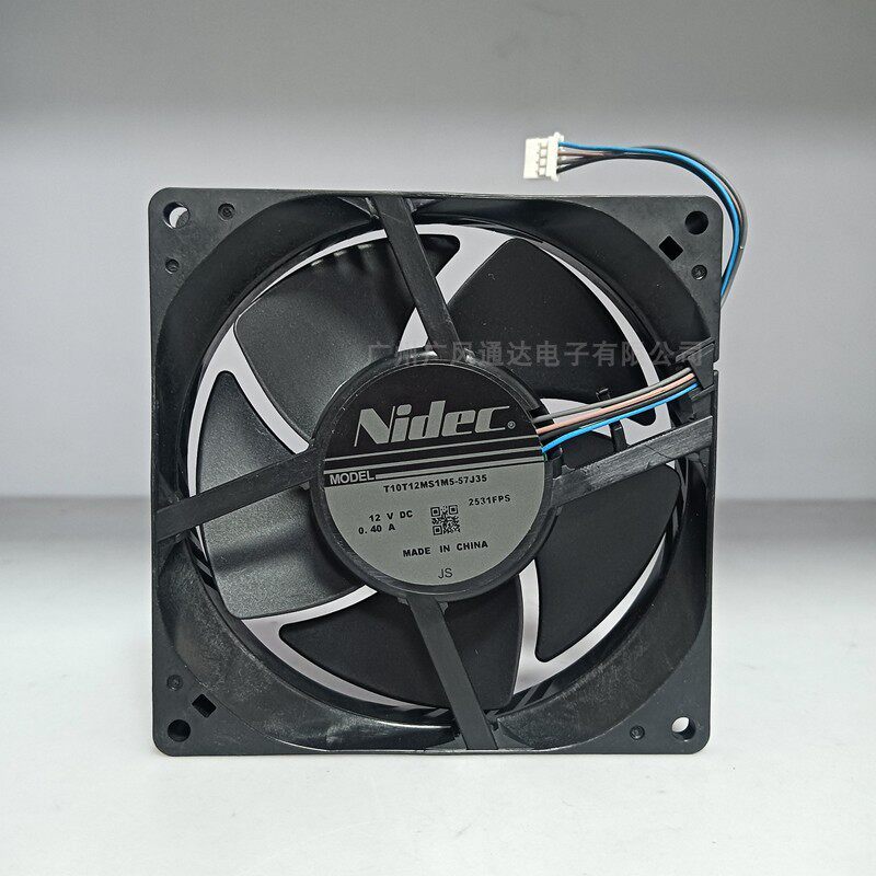 T10T12MS1M5-57J35 Nidec 10025 12V 0.4A 10CM พัดลมโปรเจคเตอร์