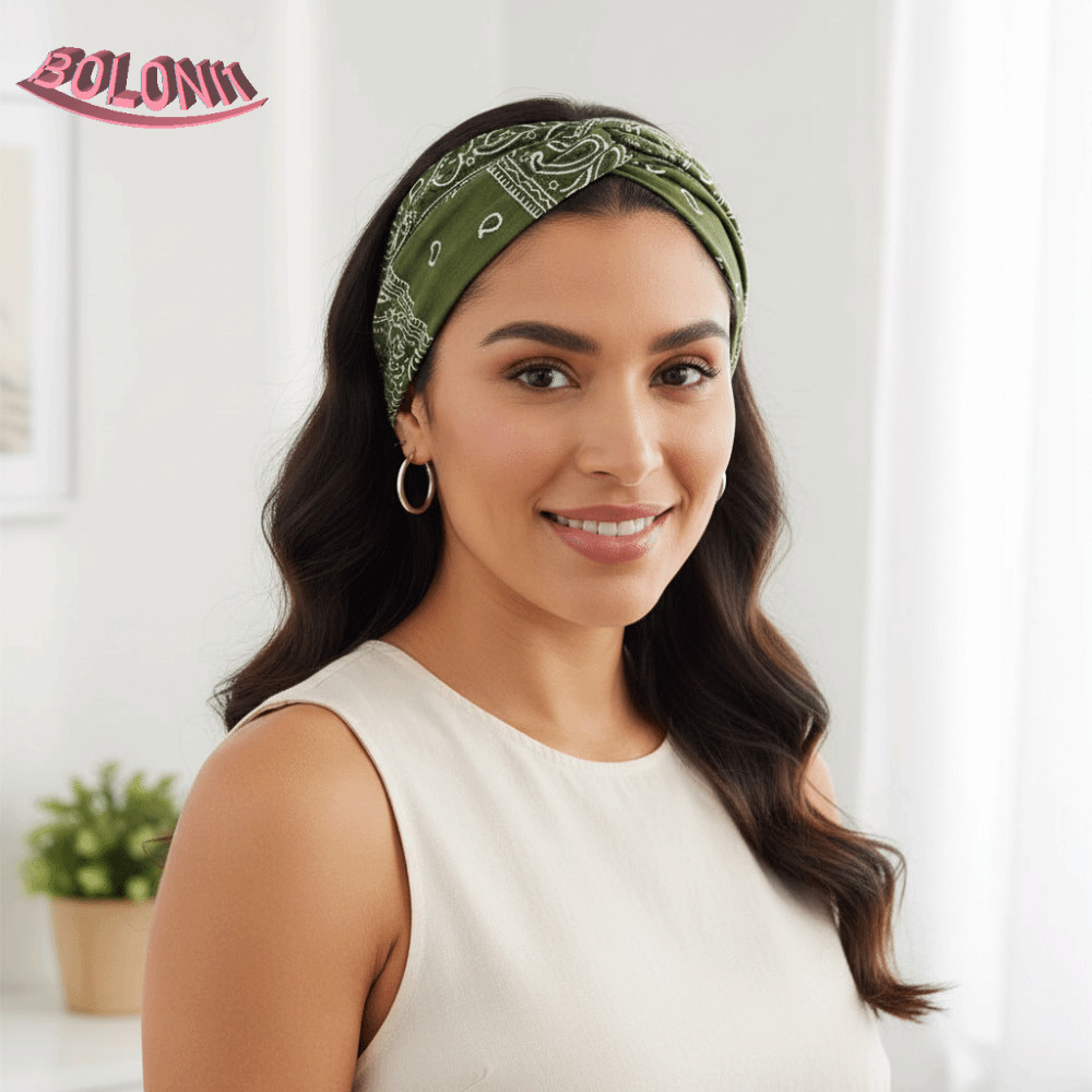 BO 6 ชิ้นแถบคาดศีรษะกีฬา, Euro-American Style Hip-hop Yoga Hairband, ชุด 6 กว้างด้านข้าง Y2K Breatha